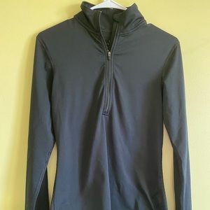 Sweatshirt crew neck with 1/4 zipper